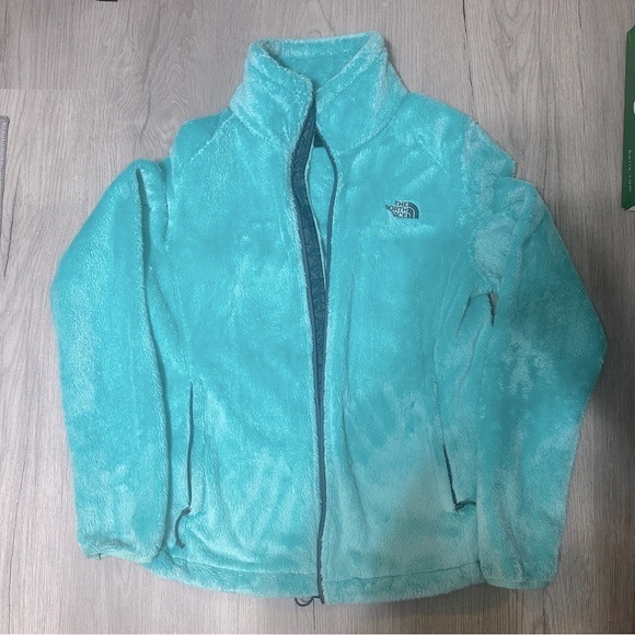 THE NORTH FACE OSITO SEAFOAM GREEN JACKET FULL ZIP SIZE MEDIUM - Picture 1 of 9